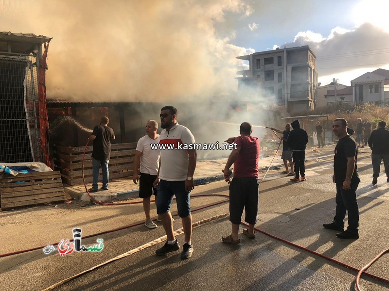  فيديو: اندلاع حريق في محل لبيع الفلافل على شارع ال 24 .. والشباب يسيطرون على الحريق قبل قدوم الاطفائية